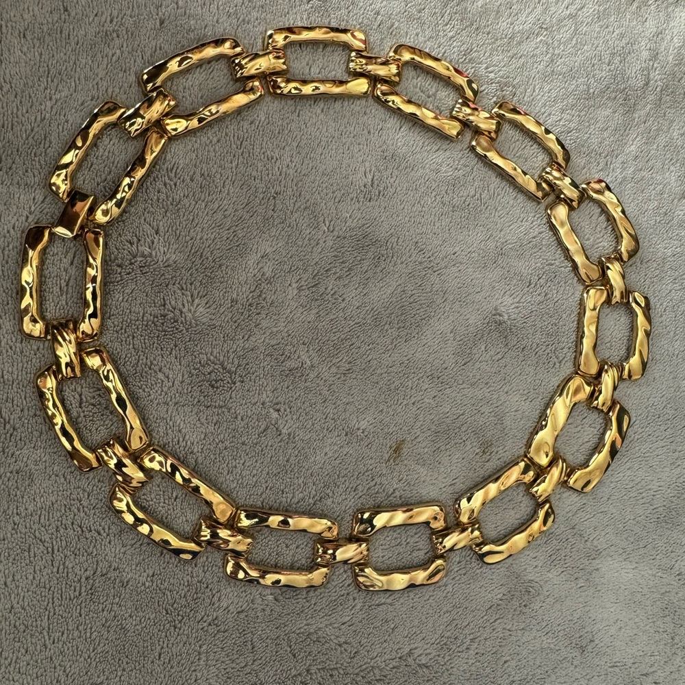 Gold costume Necklace. DressBarn